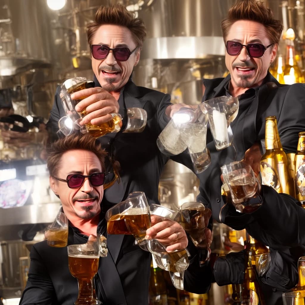 robert downey jr and beer Alivaria gold