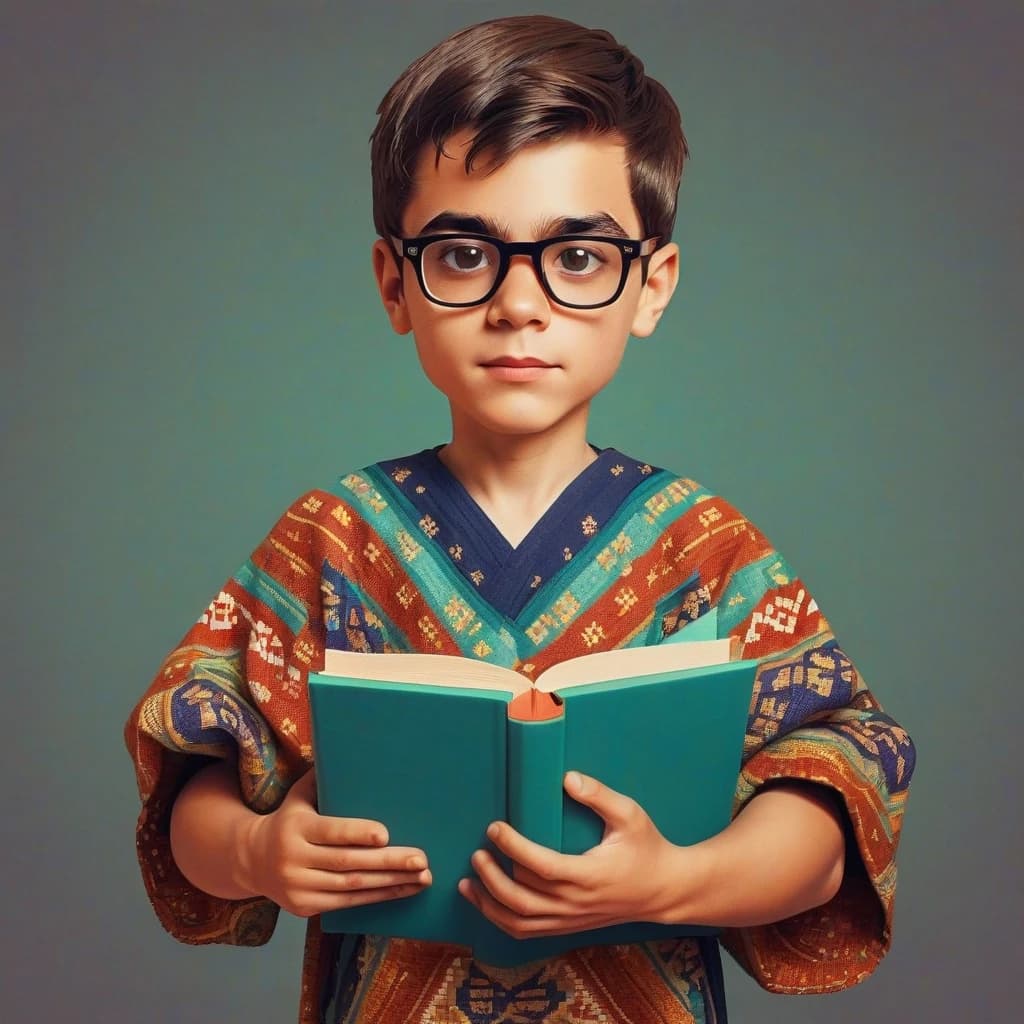 Парень в толстовке с книгой в руках. он в очках и глаза смотрят в книгу. фото по пояс