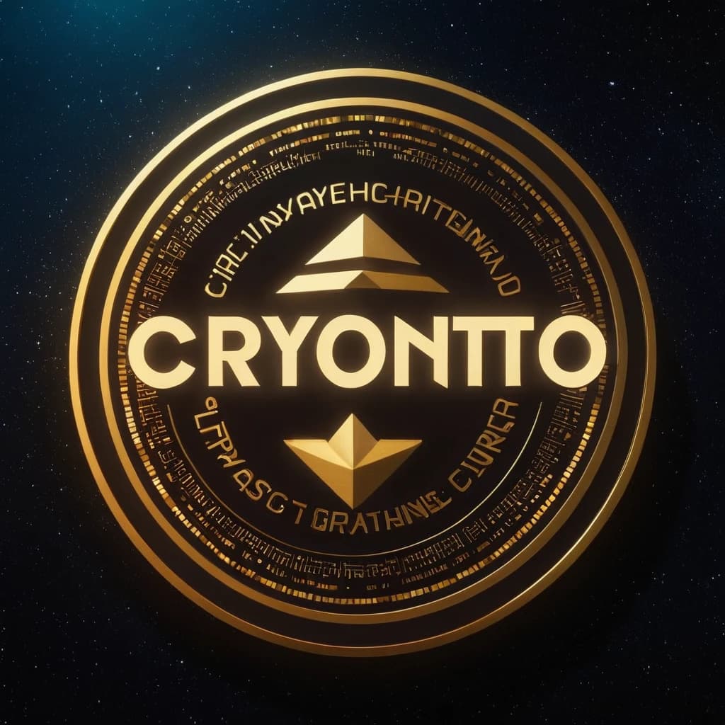 логотип для крипто канала crypto payne с четко читаемой надписью