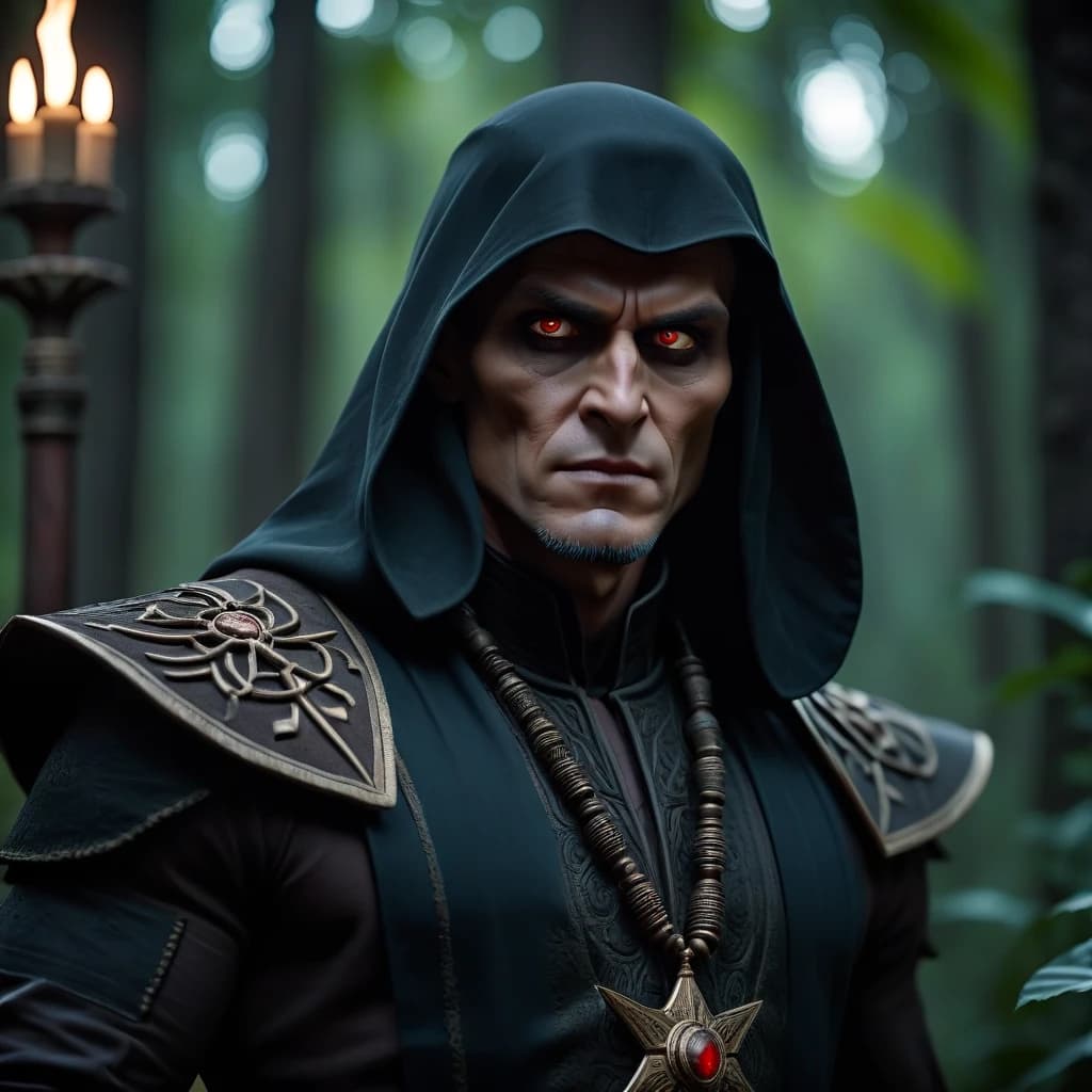 Enki the Dark Priest from "Fear & Hunger" game