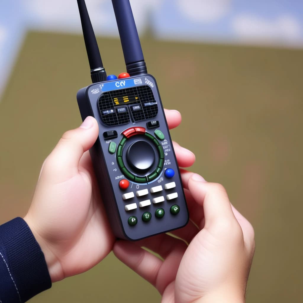 remote control of a radio-controlled