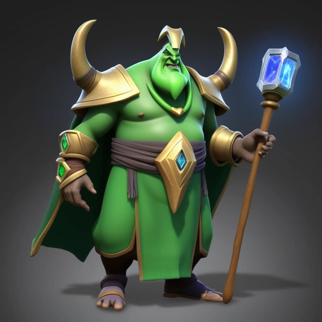 Стандартная модель персонажа Rubick из DOTA 2