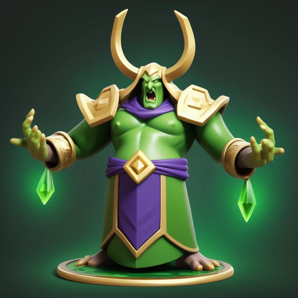 Стандартная модель персонажа Rubick из DOTA 2 в позе победителя пиксельарт