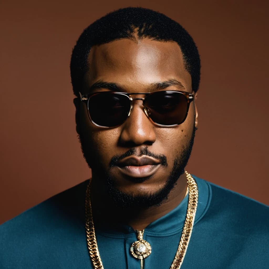 Meek Mill wearing dark glasses