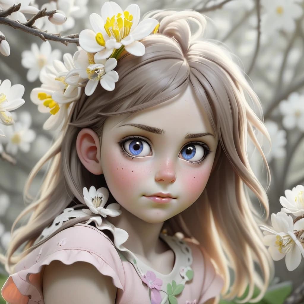 Girl spring