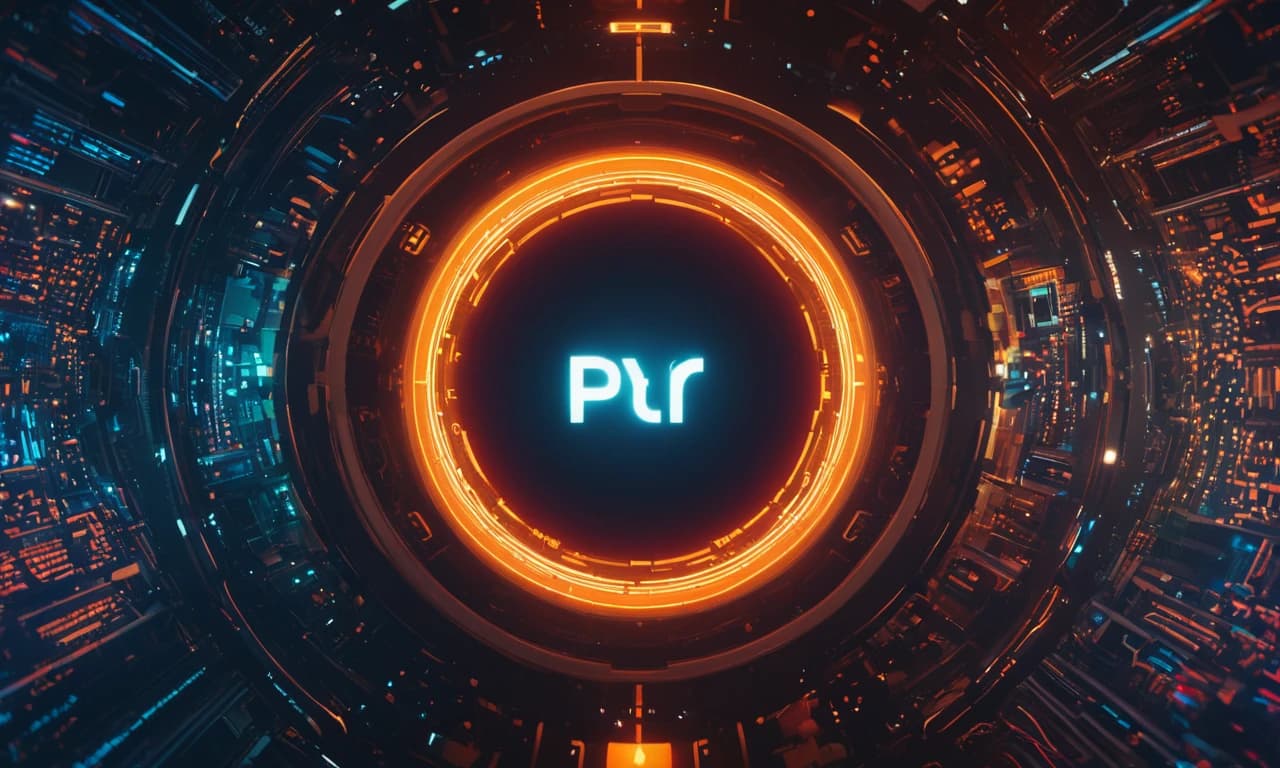 гипер реальность, логотип библиотеки программного обеспечения PyTorch, высокая детализация, обои, высокие технологии, будущее, искусственный интеллект