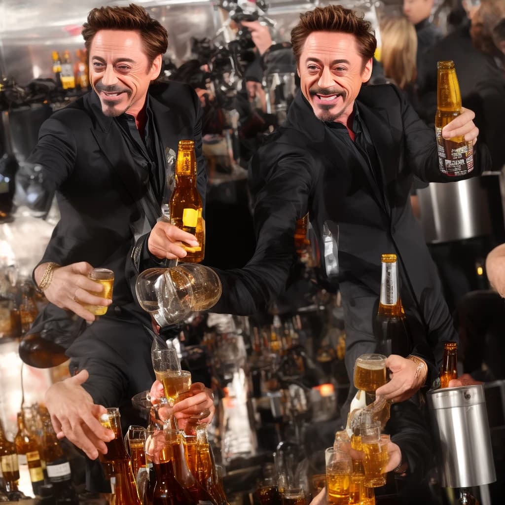 robert downey jr and beer Alivaria gold