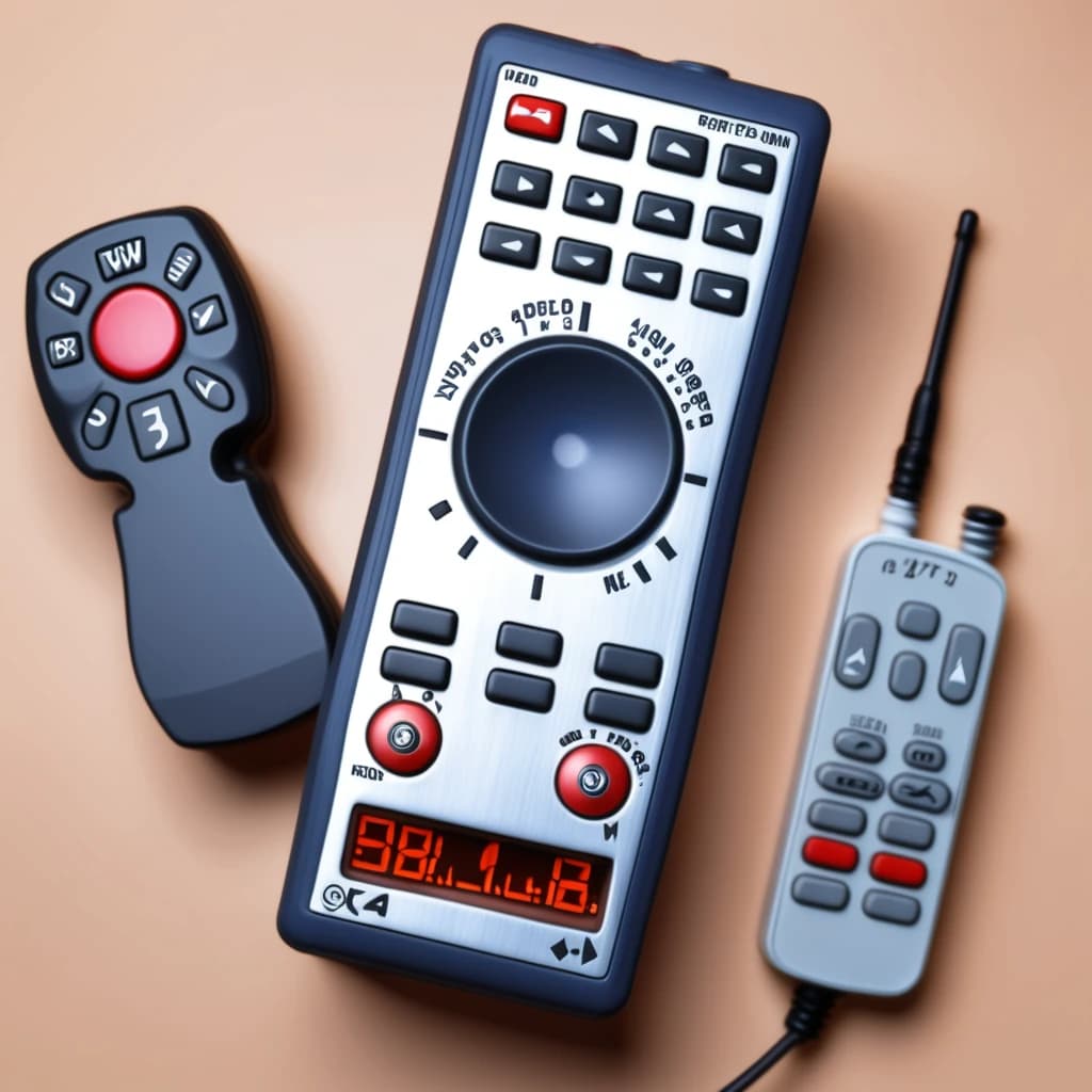 remote control of a radio-controlled