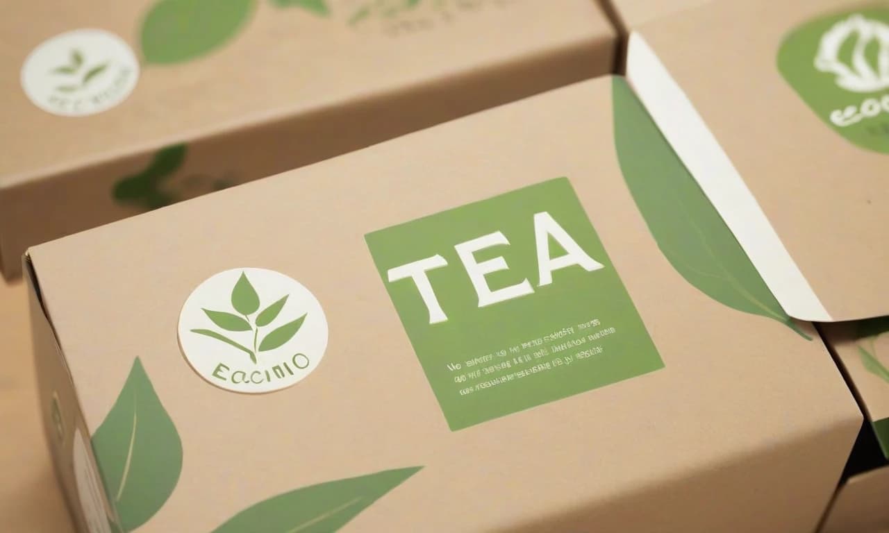 Задание: разработать дизайн упаковки для нового органического чая "EcoTea".

Цель упаковки: привлечь внимание покупателей на полке супермаркета, подчеркнув экологичность и натуральность продукта.
Материалы упаковки: перерабатываемый картон.
Основные элементы: название бренда "EcoTea", изображение чайных листьев, значок "100% органический продукт", логотип "Без ГМО".
Цветовая палитра: натуральные тона, предпочтительно зелёный и бежевый.
Формат: дизайн в PDF с учетом размеров 200х150х50 мм.
Дополнительно: убедитесь, что текст и изображения легко читаются и видны на расстоянии.