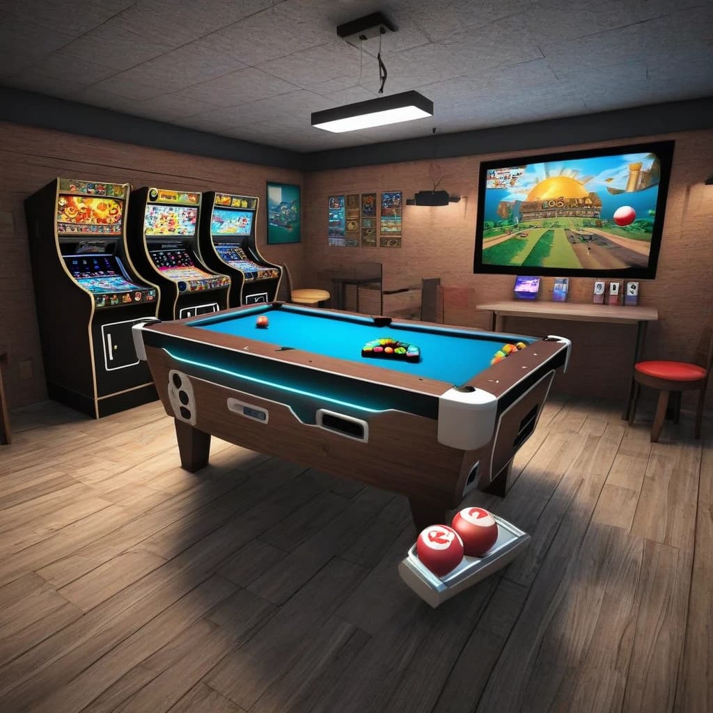 комната для игр на компьютаре