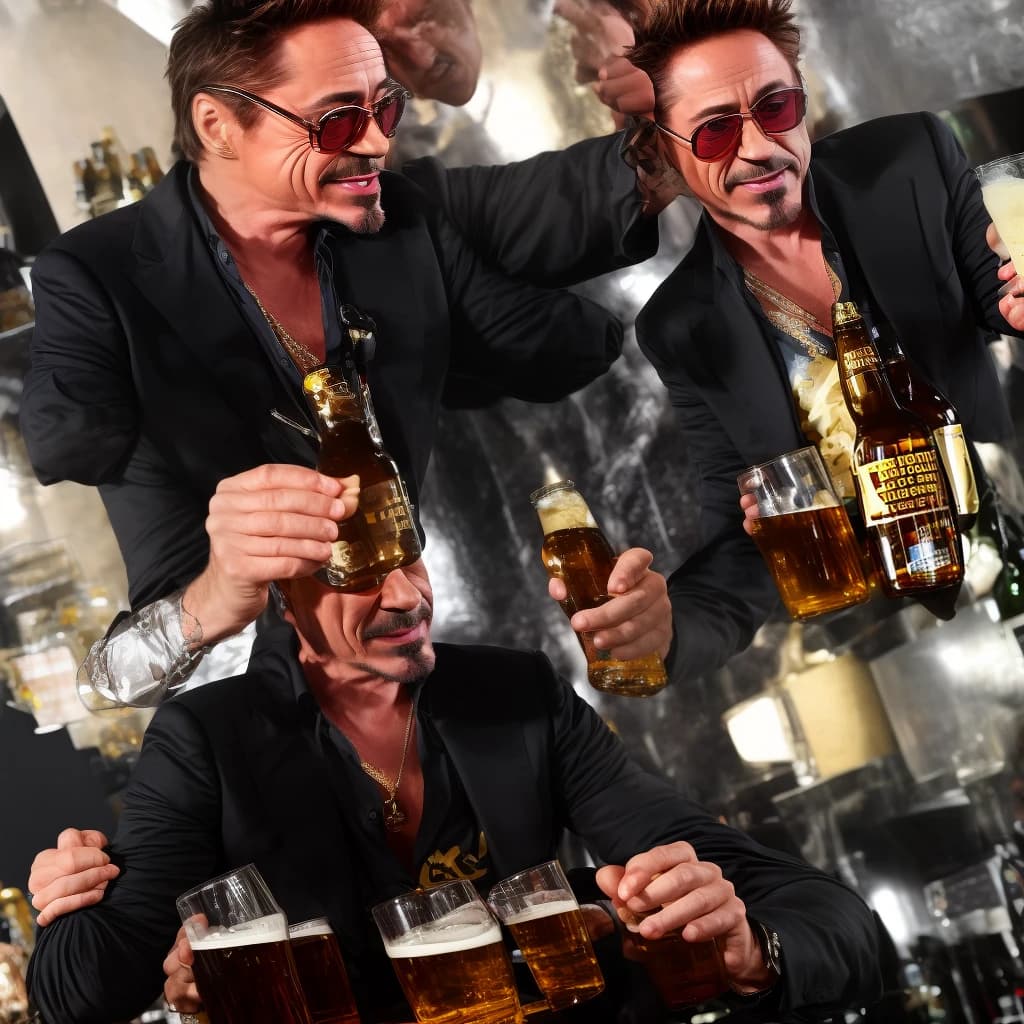 robert downey jr and beer Alivaria gold