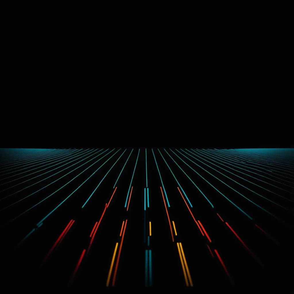 minimalistic dark background, lines