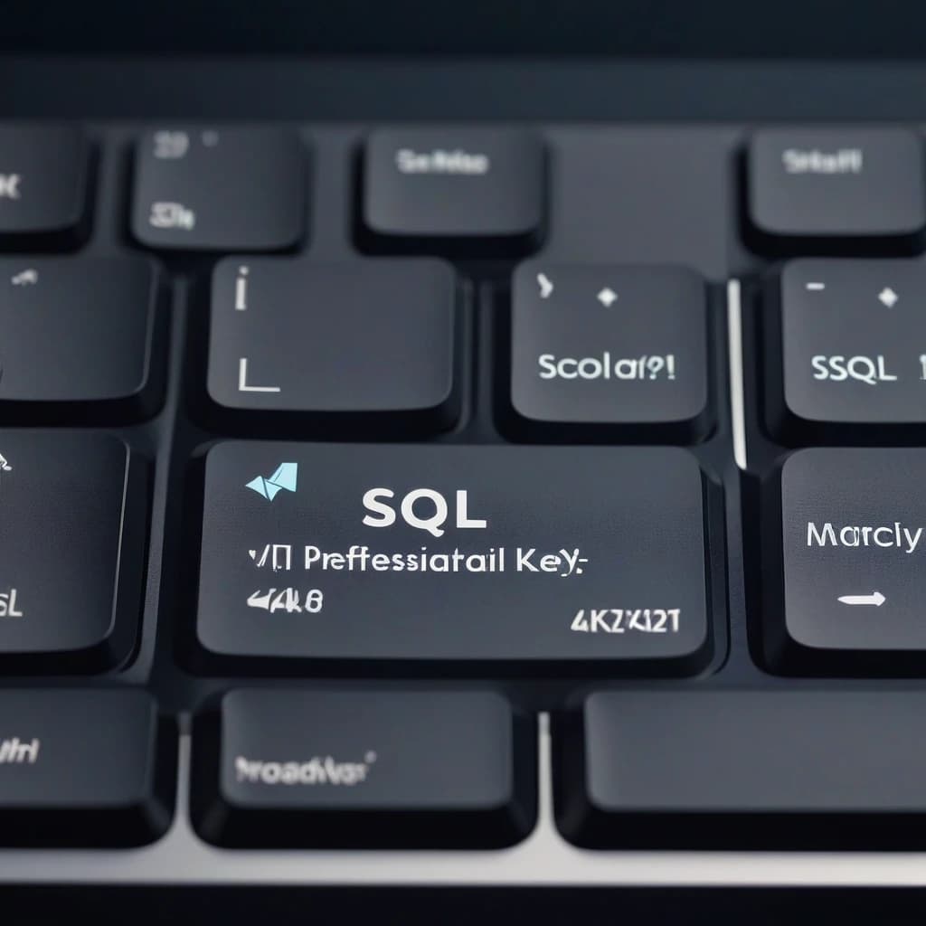 клавиатура macbook с надписью "SQL" на клавише enter
