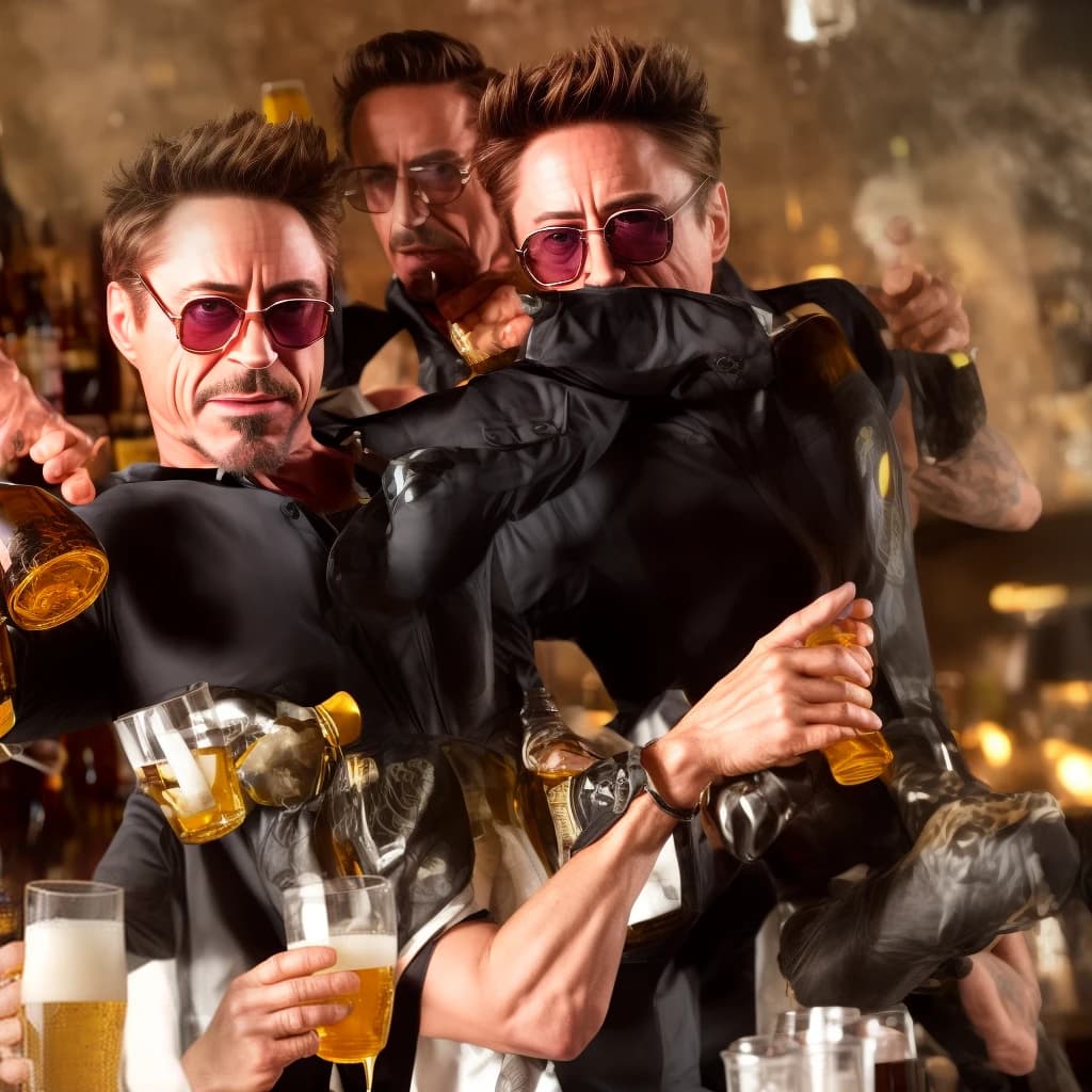 robert downey jr and beer Alivaria gold