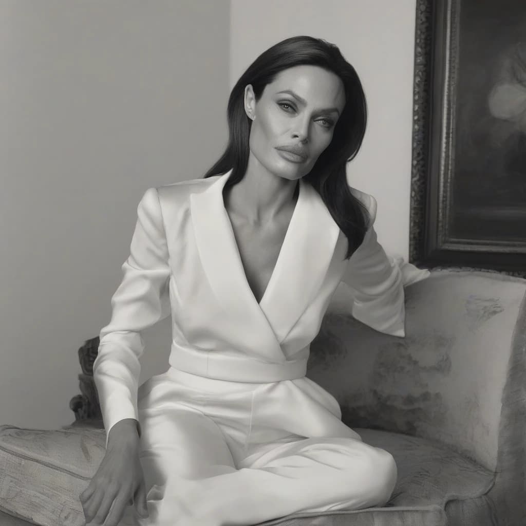 Angelina sitting down