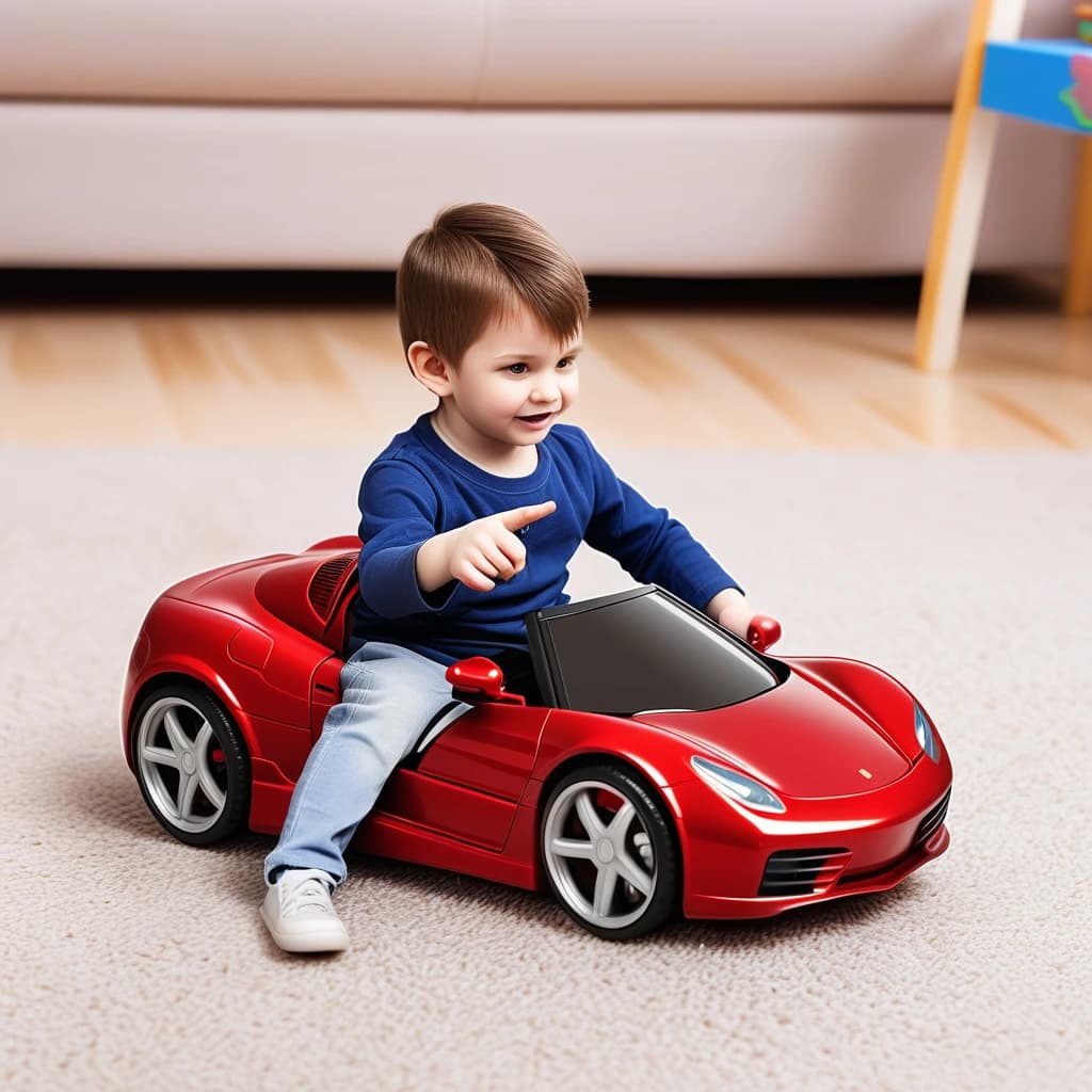 remote control of a toy car