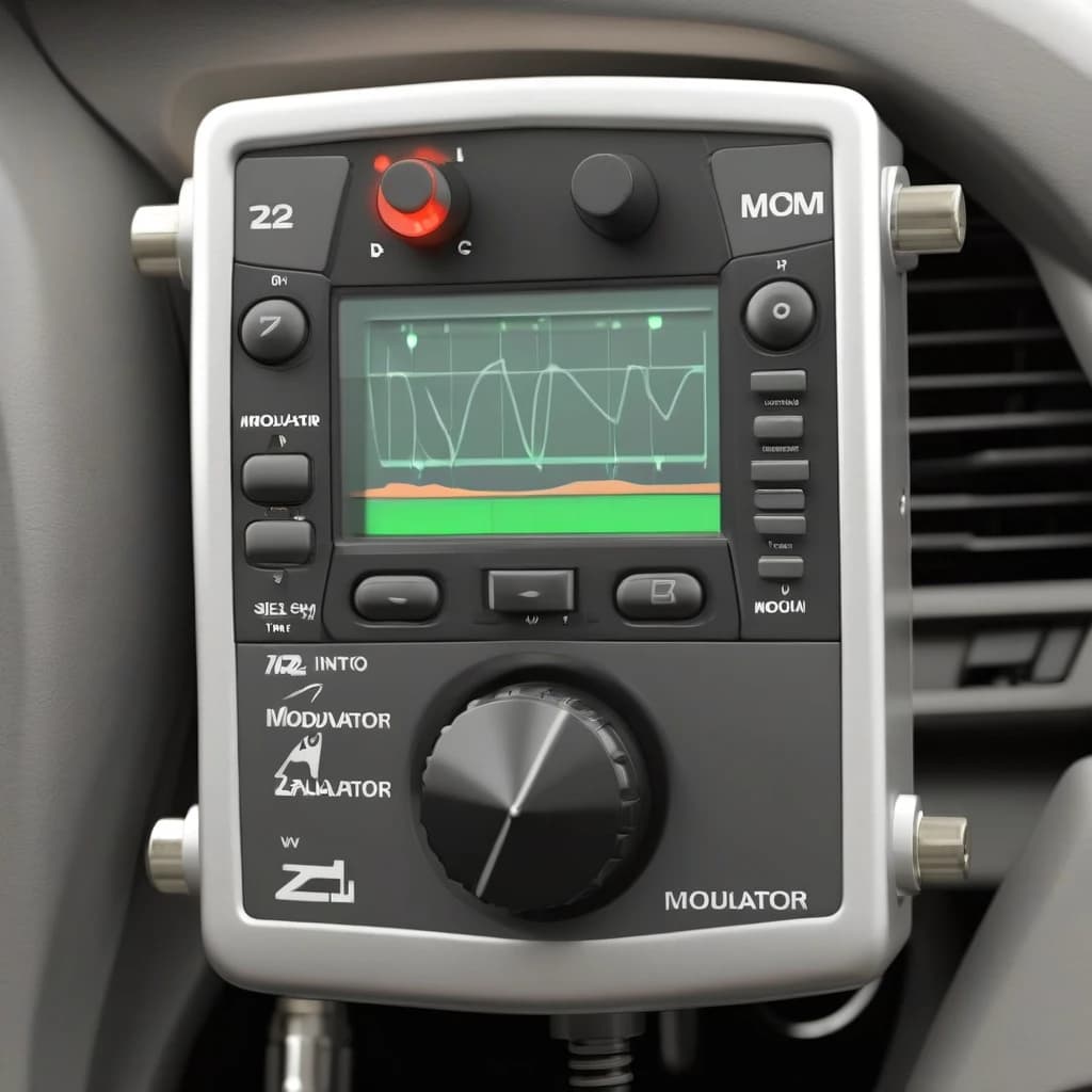 Modulator size 12cm into the car