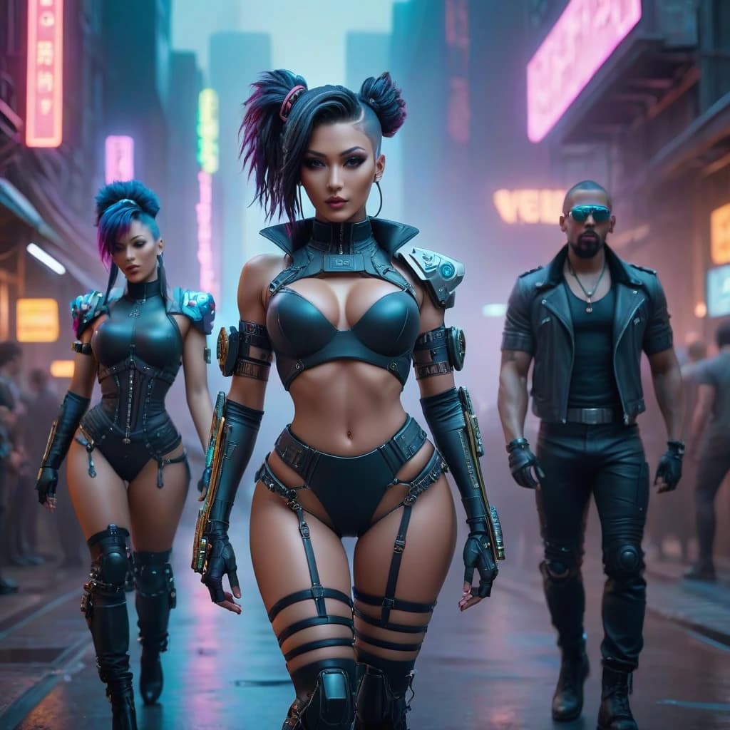 Music  band logо, cyberpunk style