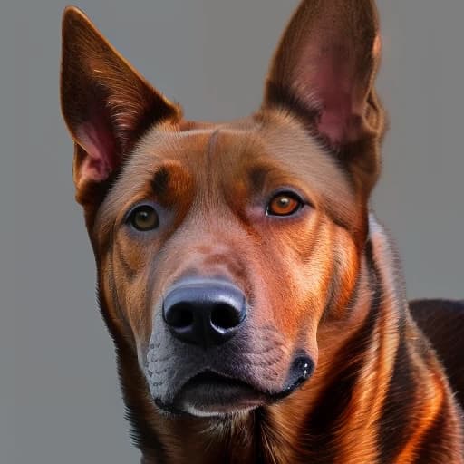 red malinois and black pitbull cut ears