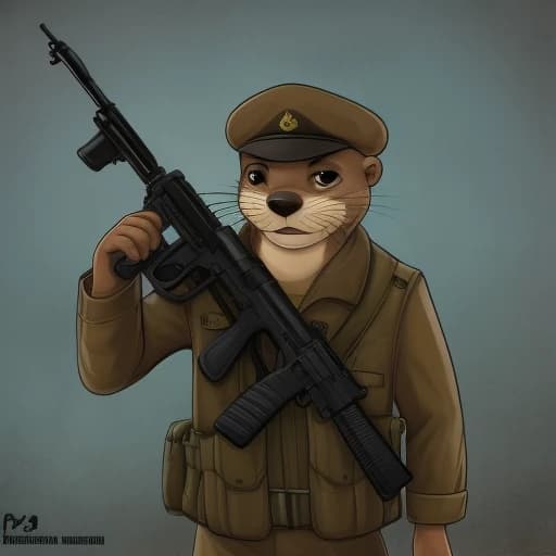 енот с автоматом калашникова