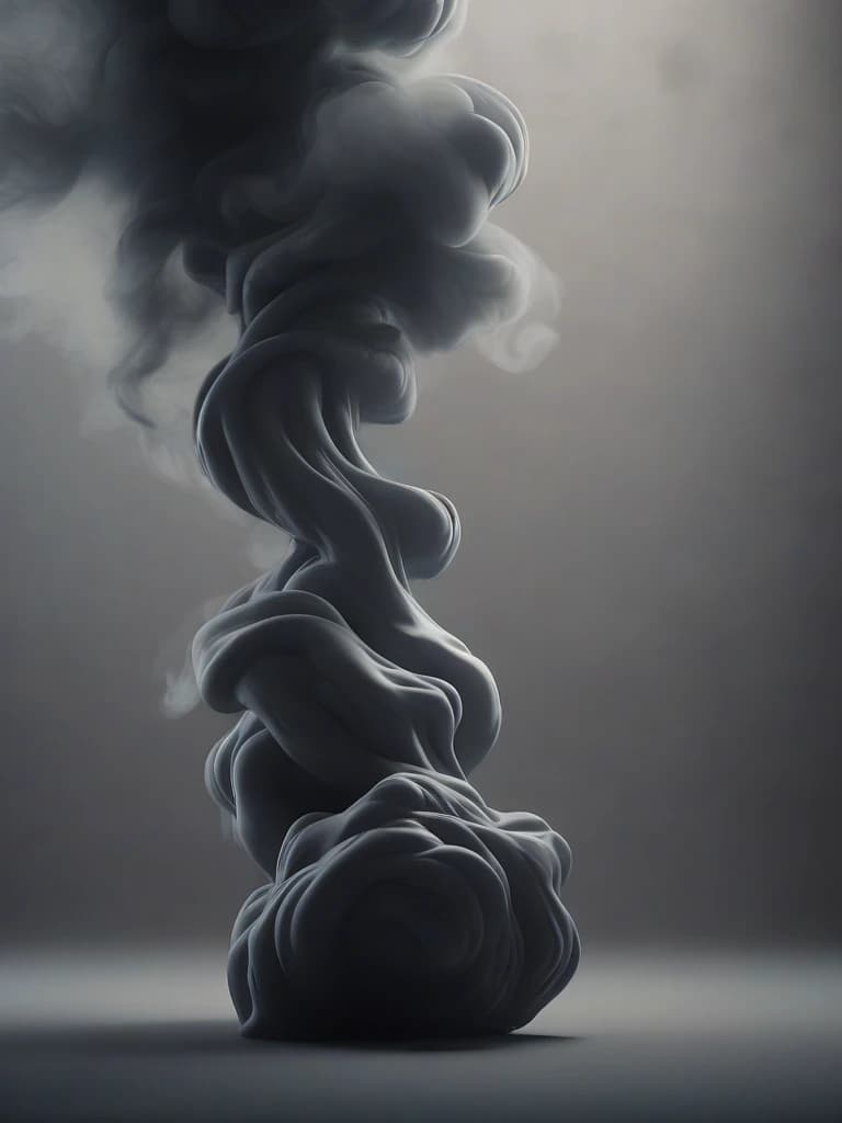 Grey thick smoke in smooth tones depicts a melting figure of a girl against a wall background with smoke streaming down it. Strong contrast of dramatic colors, 4k, high quality and detail. Flickering light, perfect composition, beautifully detailed intricate insanely detailed octane render trend on artstation, 8 k art photography, photorealistic concept art, soft natural volumetric cinematic perfect light, chiaroscuro, award - winning photograph, masterpiece, oil on canvas, raphael, caravaggio, greg rutkowski, bipple, bexinski, hyger