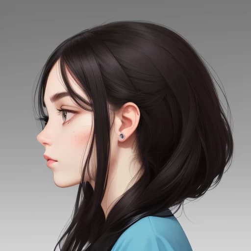 on one half there is a full-face face and on the other a profile