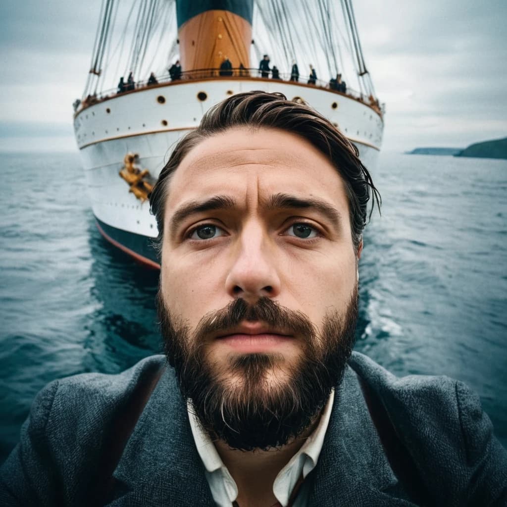 селфи с крушения Титаника