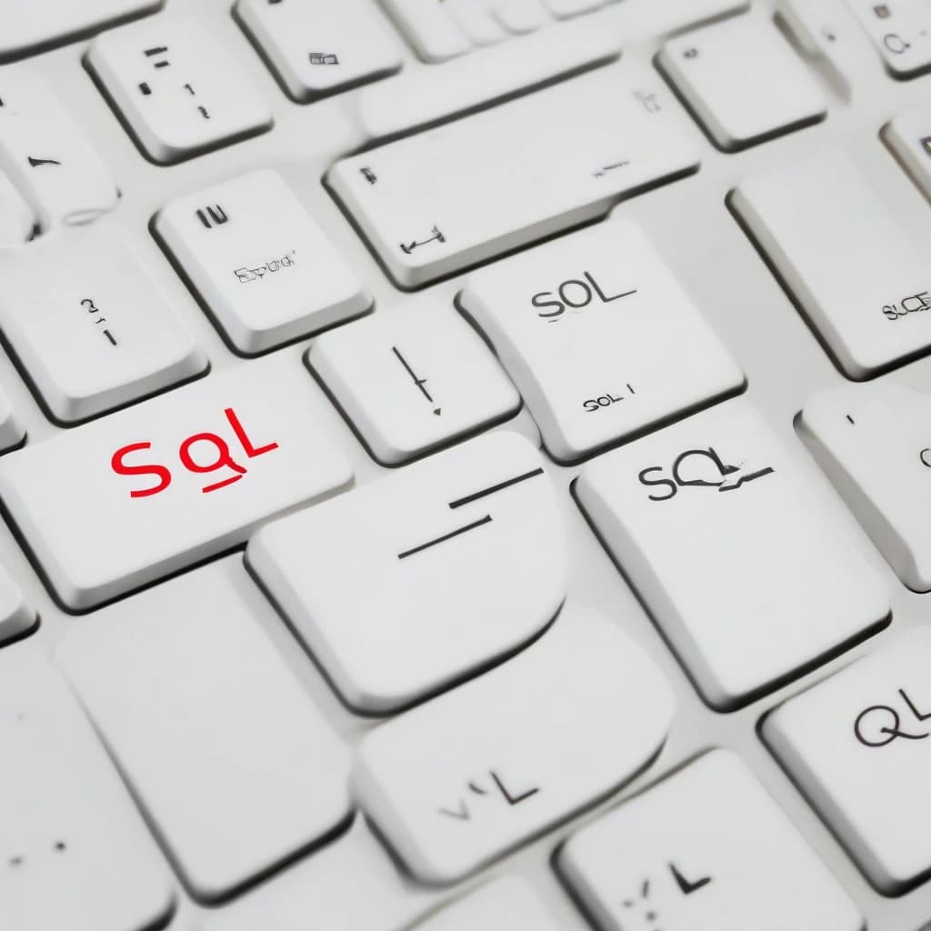 клавиатура с надписью "SQL"