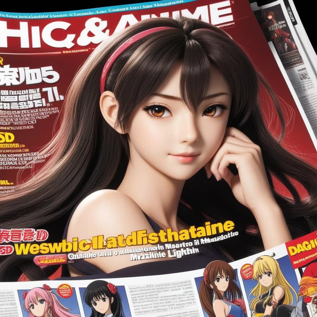 webdesign for high quality anime magazine
