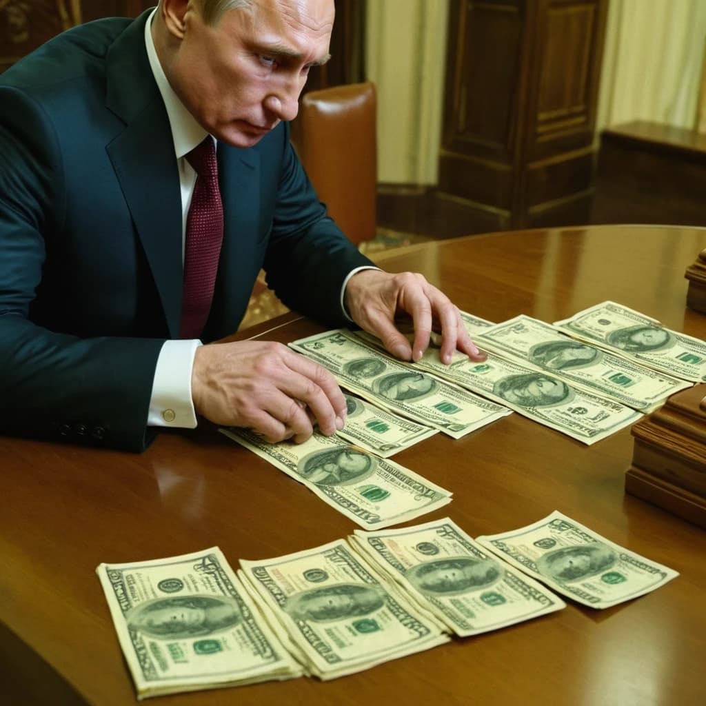 Putin steals money from the State Budget