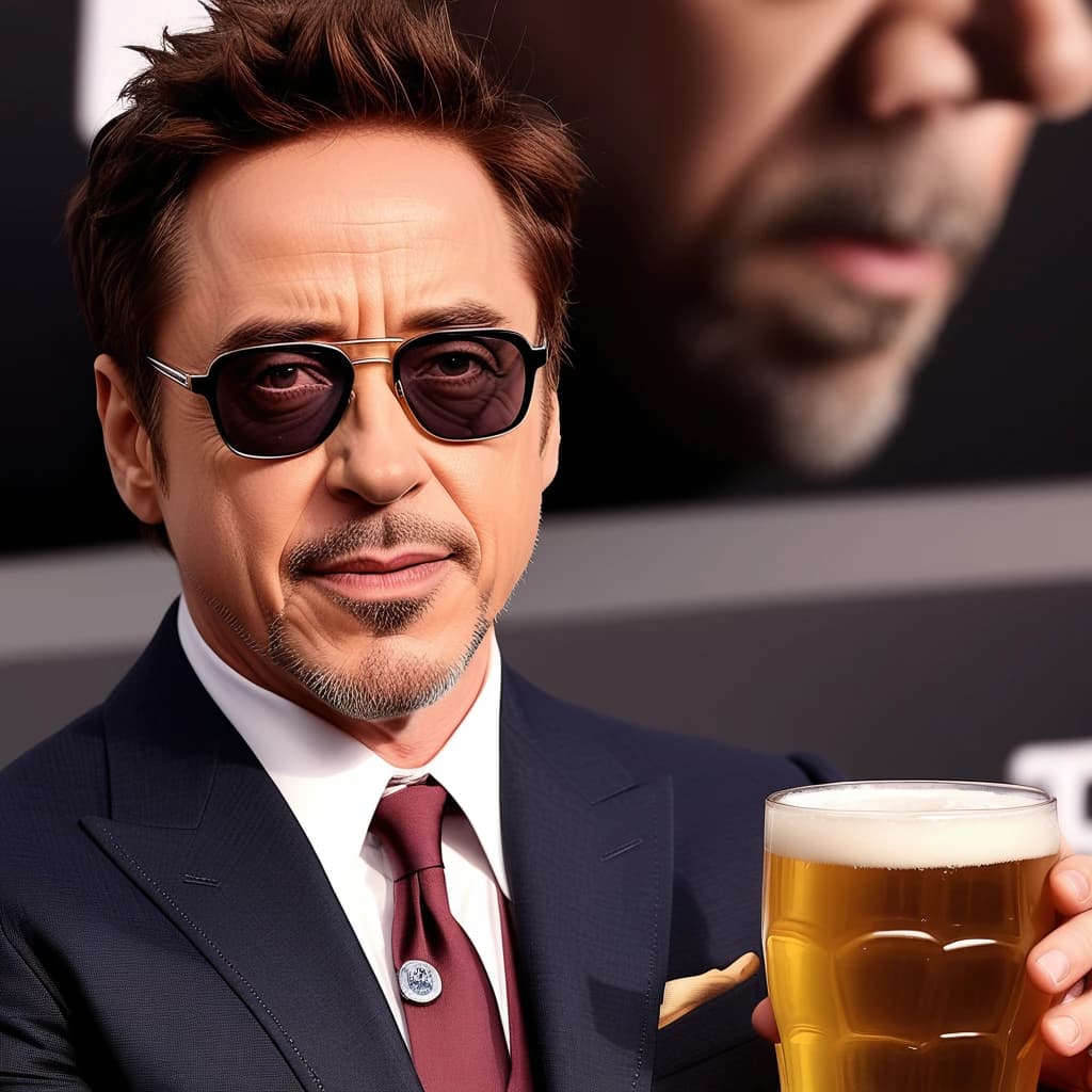 robert downey jr and beer Alivaria 160