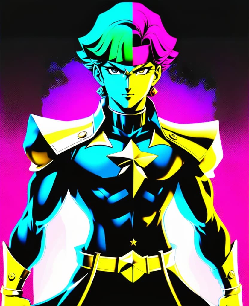 стенд из JoJo похожий на wonder of you в черных цветах