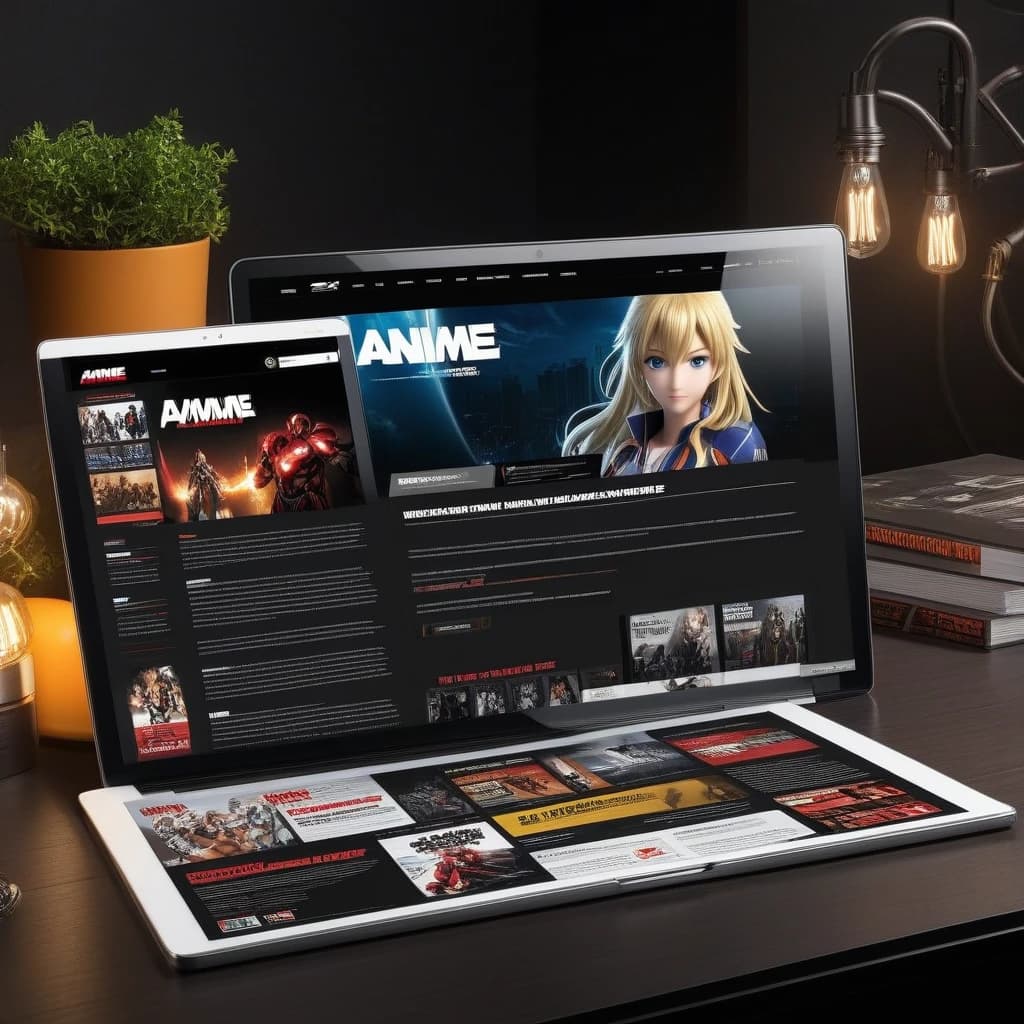 webdesign for high quality anime magazine