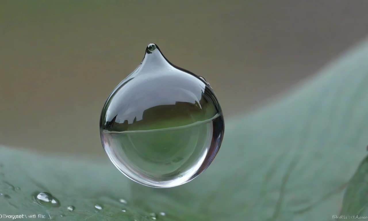 капли воды на стекле