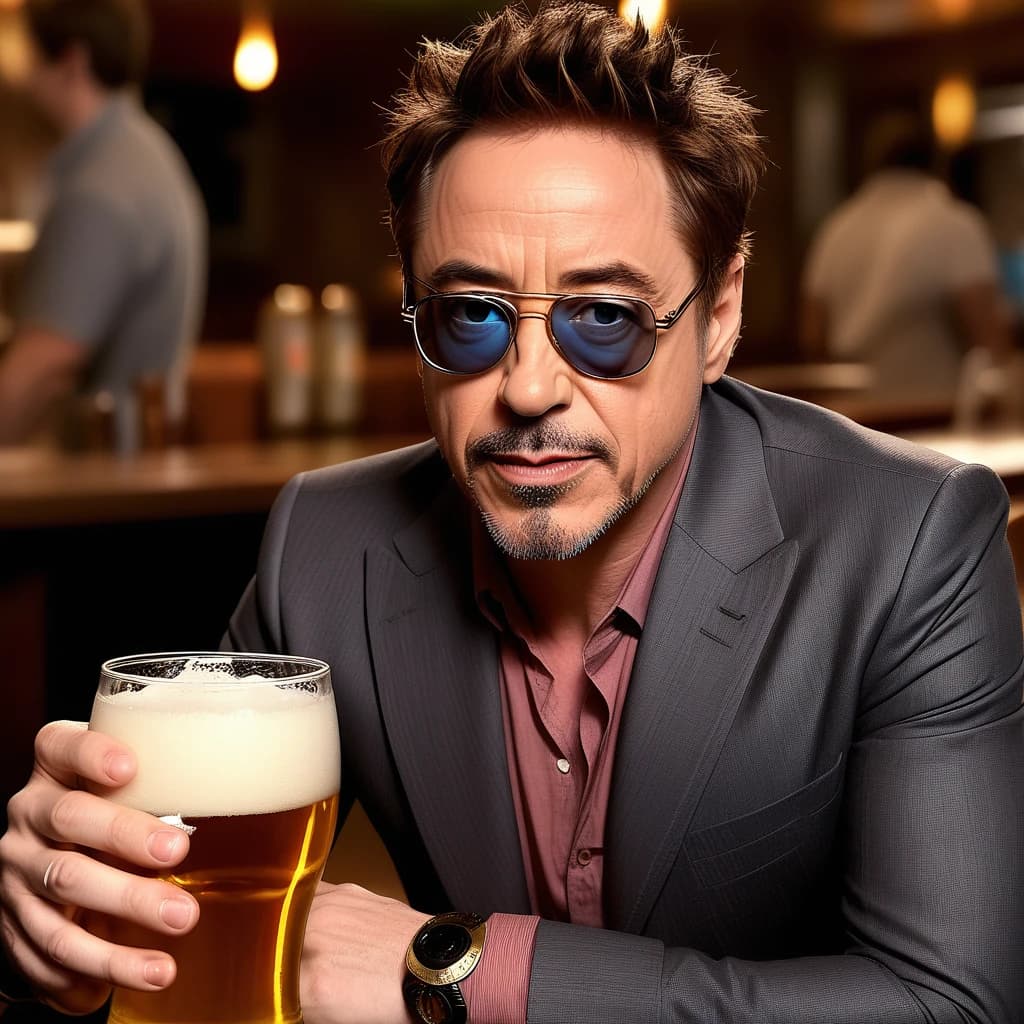 robert downey jr and beer Alivaria