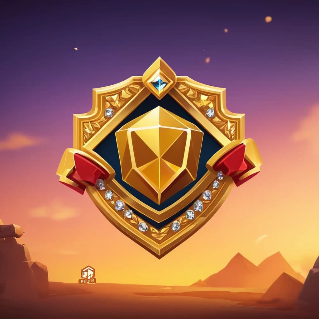 Создай логотип в стиле геймеров для моего клуба в игре brawl stars. Клуб называется Diamond Gold. Обязательно напиши текст diamond gold
