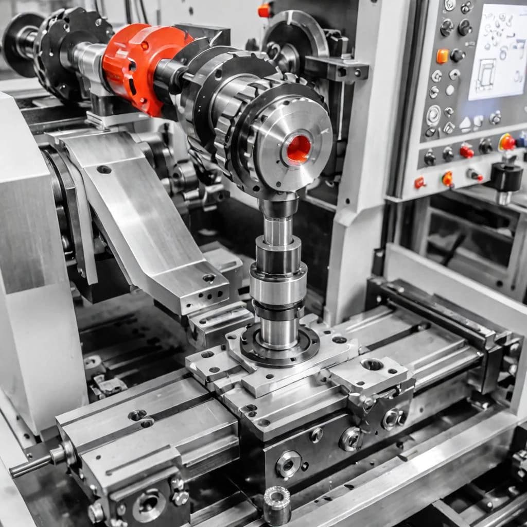 Мультперсонажи разбирают фрезерный cnc станок, эскиз, черно-белое