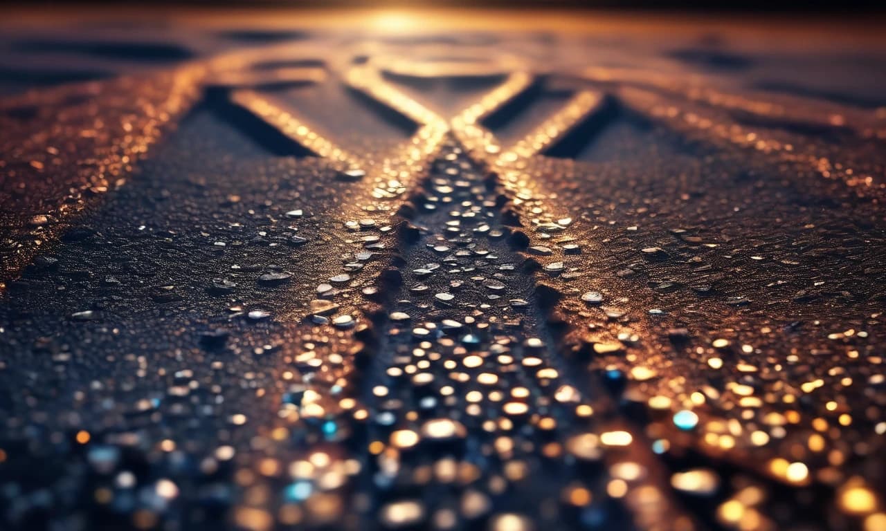 Diamond roads sparkle.