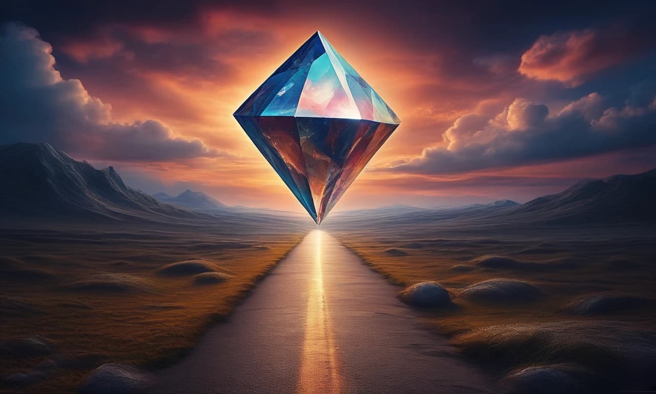 Diamond roads sparkle.