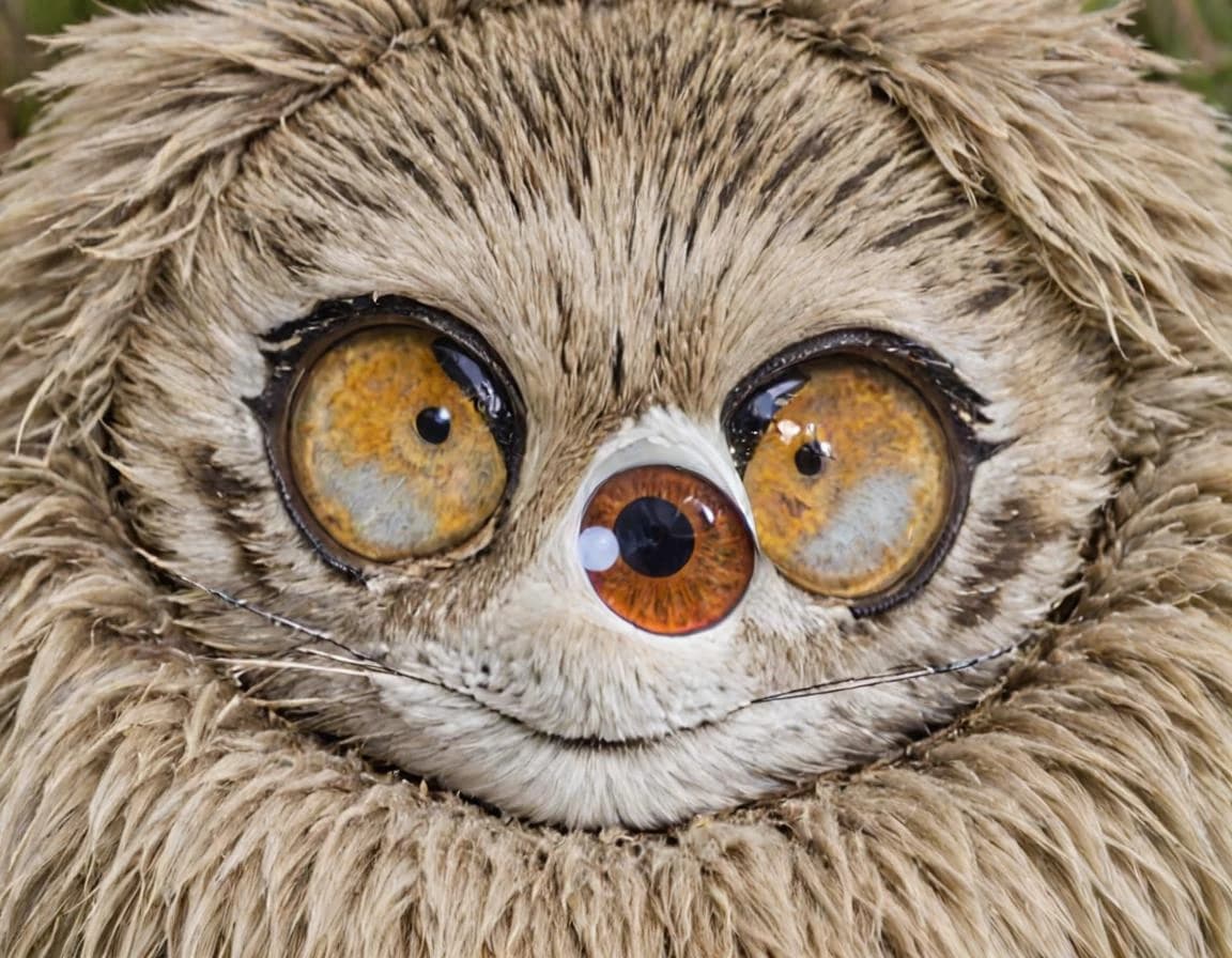 mascot large powder box with eyes