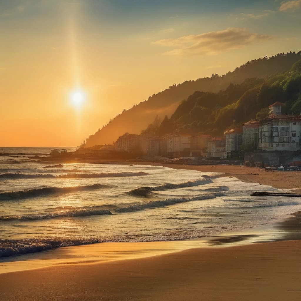 hdr, абхазия, пляж, солнце