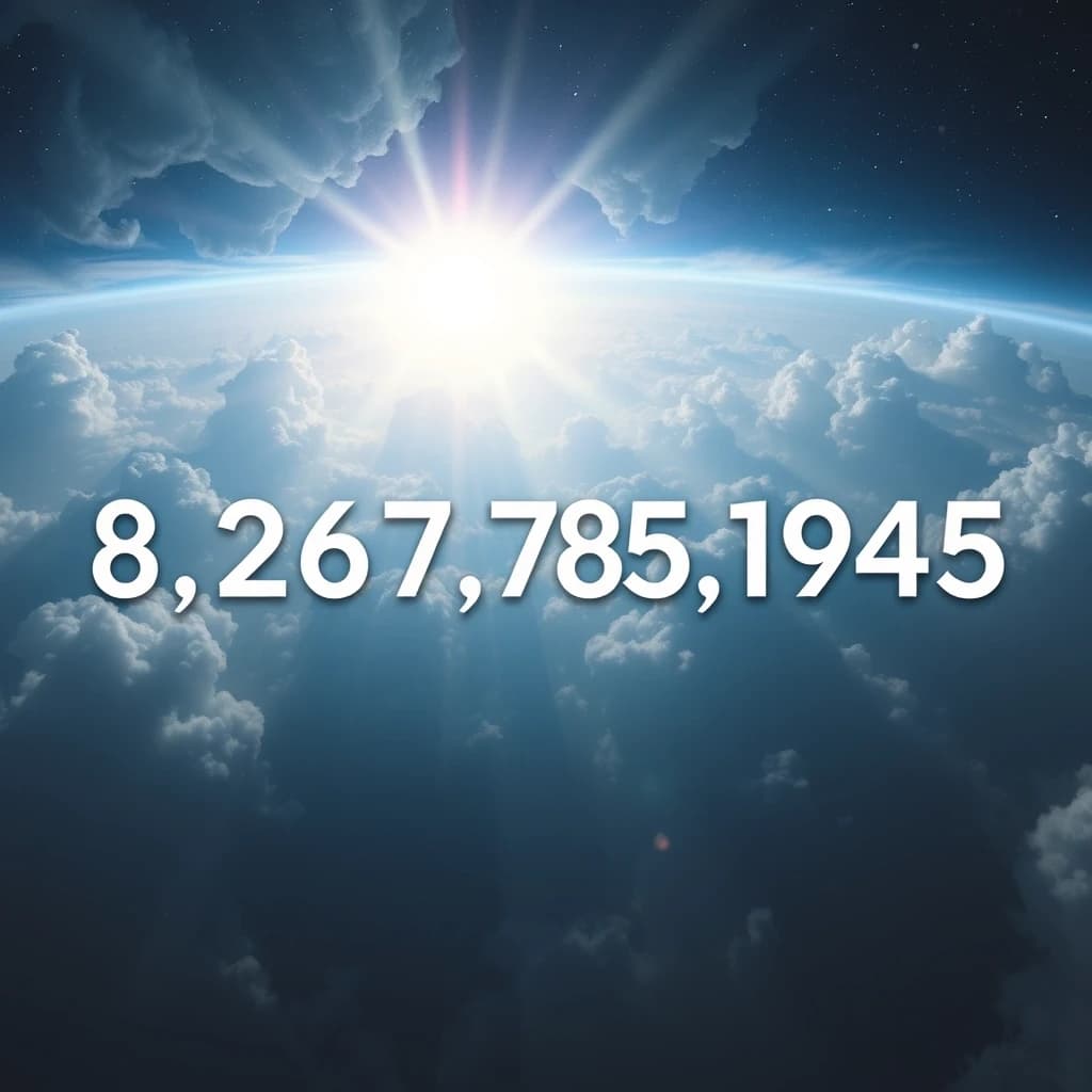 на фоне неба и земли число 8 267 785 148
