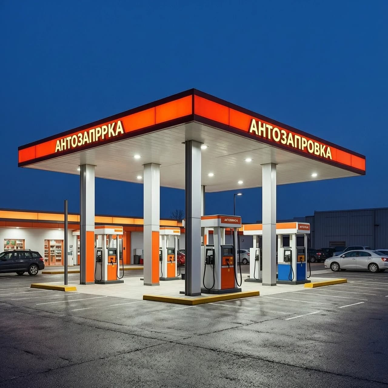 горит автозаправка