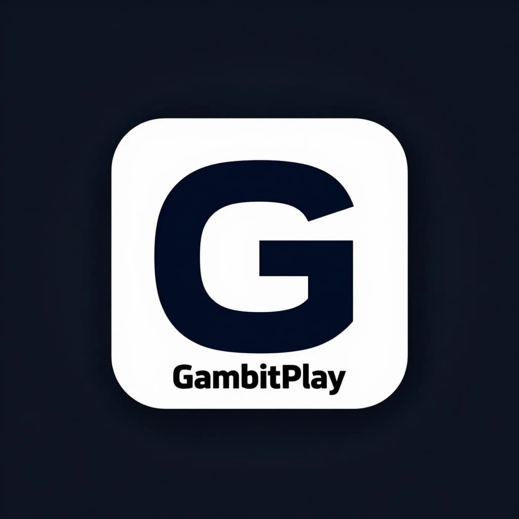 создать квадратный логотип ''GambitPlay'  фон фотошоп