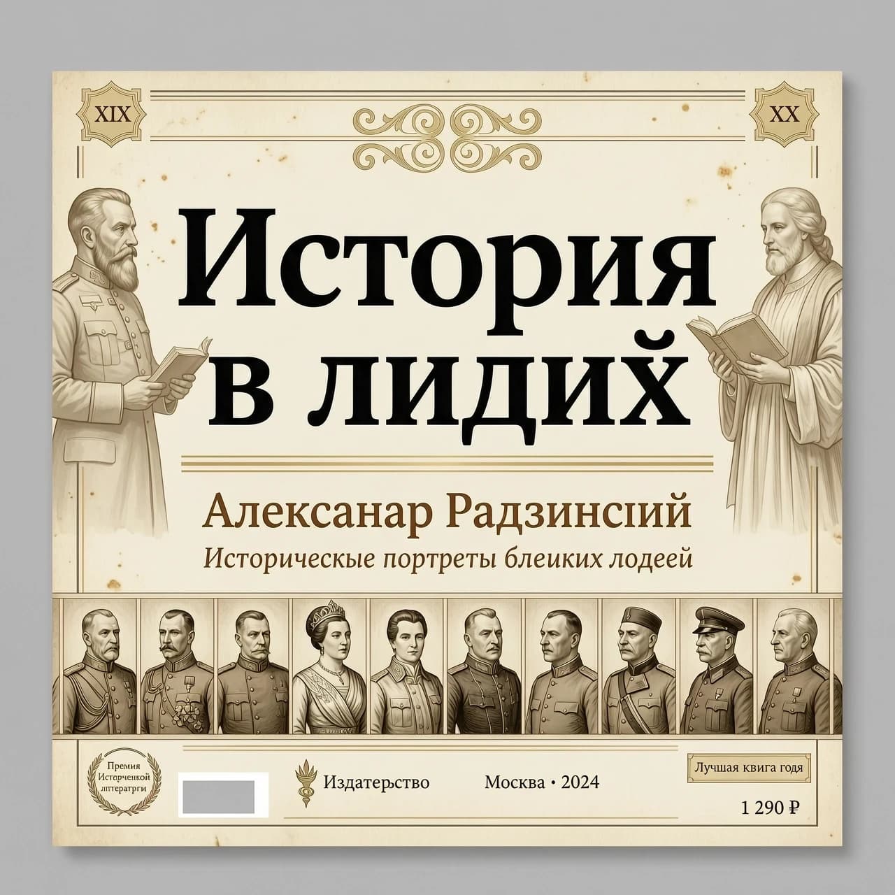 нейтральный фон. книги радзинского. заголовок история в лицах