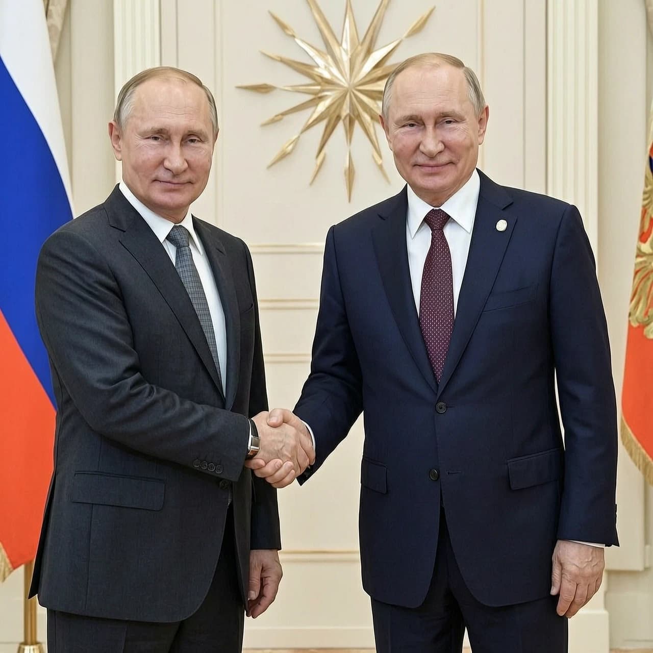Президент жмёт руку