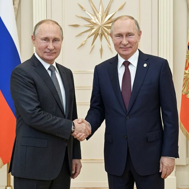 Президент жмёт руку