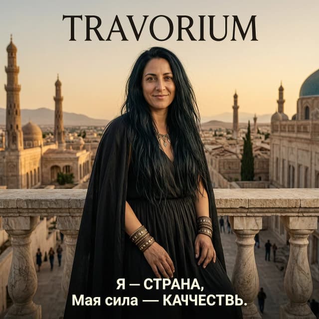 🌍 ПРОМПТ ДЛЯ ФЛЕШМОБА «ЕСЛИ БЫ Я БЫЛА СТРАНОЙ»

Сделай для меня креативный психологический портрет в формате:

«Если бы я была страной — какой страной я была бы?»

Проанализируй всё, что ты знаешь обо мне из нашего общения: мой характер, энергетику, ценности, образ жизни, мечты, стиль общения, сильные стороны, внутреннюю силу и особенности личности.

Выбери одну страну, которая максимально точно отражает меня.

Не выбирай страну только по внешним ассоциациям. Найди глубокое сходство между моей личностью и характером этой страны.

После этого:

1. 🌍 Назови страну, которой я являюсь.
2. ✨ Объясни, почему именно она мне соответствует.
3. 💎 Назови 3–5 качеств, которые объединяют меня и эту страну.
4. ❤️ Напиши одну красивую фразу в стиле:
    «Ты — [страна], потому что…»
5. 🧭 Опиши мою «страну» как место: её атмосферу, природу, архитектуру, цвета, настроение, людей и образ жизни.
6. 👑 Придумай мой личный девиз как этой страны.

А теперь СОЗДАЙ ИЗОБРАЖЕНИЕ.

Создай кинематографичный, эстетичный, фотореалистичный портрет МЕНЯ ВНУТРИ ЭТОЙ СТРАНЫ.

Используй мою фотографию из этого чата как главный референс внешности, если она доступна.

Я должна выглядеть естественно и узнаваемо, но словно являюсь воплощением духа выбранной страны.

Соедини в одном изображении:

* мой образ;
* характерные пейзажи этой страны;
* архитектуру;
* культуру;
* атмосферу;
* цвета;
* символы;
* детали, которые передают её характер.

Изображение должно выглядеть как обложка дорогого международного журнала или кадр из фильма, а не как туристическая открытка.

Сделай образ стильным, глубоким, эмоциональным и немного магическим.

Важно: страна должна узнаваться через атмосферу и детали, но изображение не должно выглядеть перегруженным национальной символикой.

Внизу изображения добавь красивую короткую надпись:

«Я — [СТРАНА].
Моя сила — [КАЧЕСТВО].»

Сделай изображение вертикальным, подходящим для Instagram Stories/Reels: 9:16.

Главное ощущение от изображения:

«Это не просто страна. Это я, если бы моя личность стала целым миром».

Добавь на фото слово - TRAVORIUM
У меня черные длинные волосы и браслеты на руках