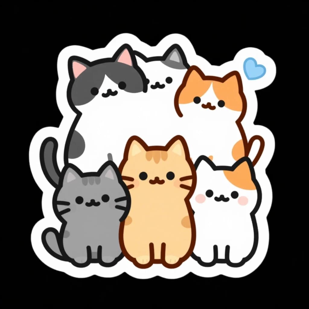 стике с котами