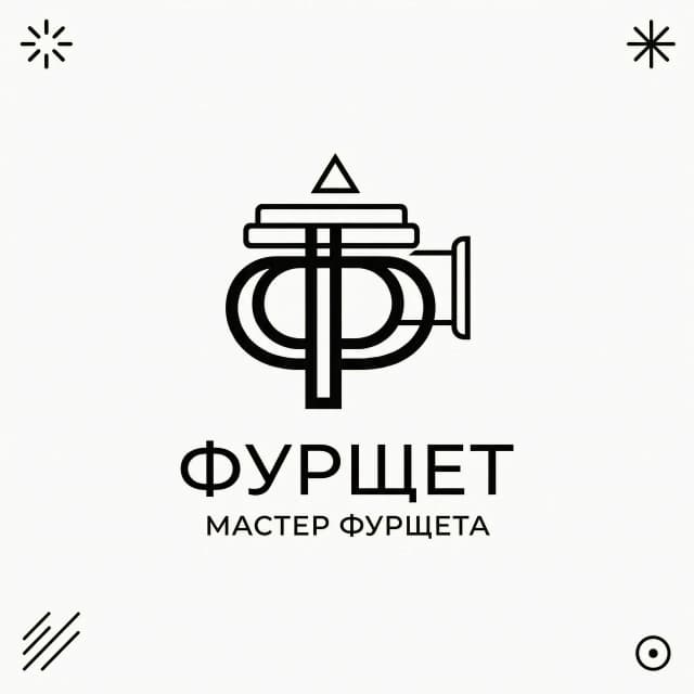 Нарисуй  логотипадля  мастера фуршета. Нужен векторный знак без фона, разрешение  3000х3000 пикселей, в стиле лайн арт, используй чистые линии, негативное пространство и простую геометрию с хорошей читаемостью в маленьком размере. В основе иконка канапе +стилизованная буква «Ф». Шрифт — геометрический гротеск (без засечек). Результат: векторная графика (логотип должен хорошо масштабироваться без потери качества). Логотип ассоциируется с праздником и профессионализмом.
